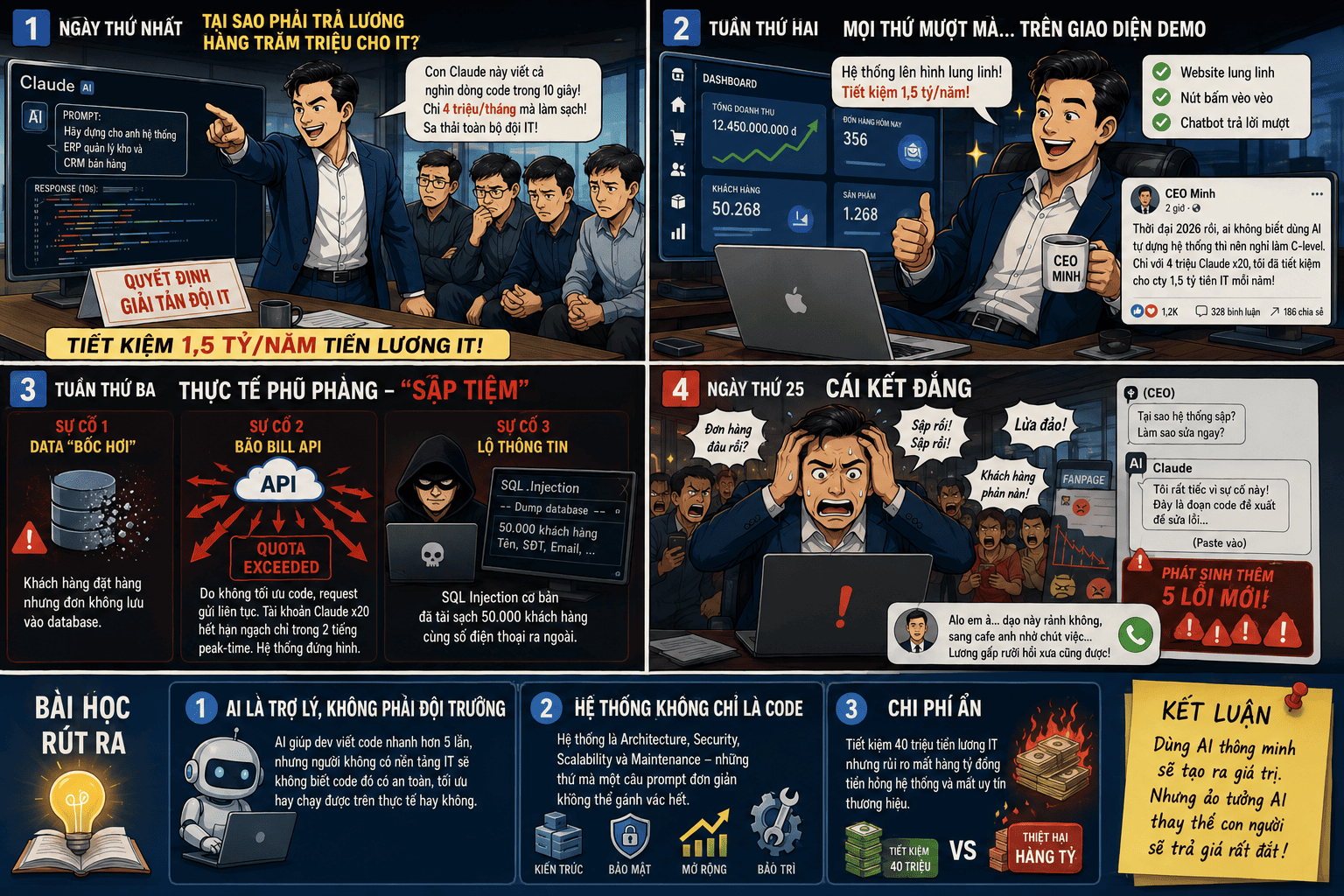 How Replacing an Entire IT Team with a $160 Claude AI Account Led to Total Disaster