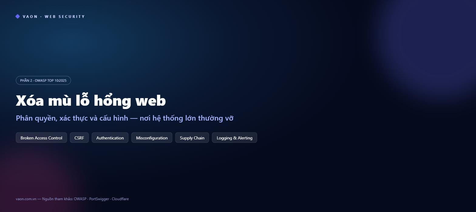 Web Vulnerabilities 101 (Part 2): Access Control, Authentication and Configuration